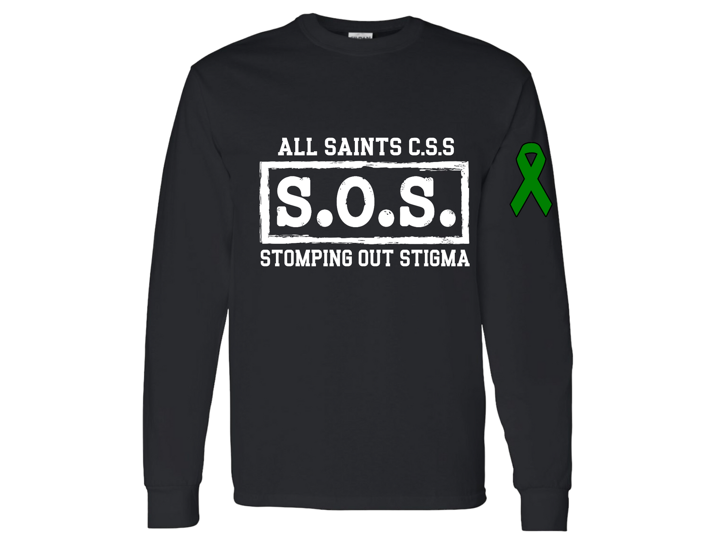 All Saints SOS Long sleeve T- Shirt