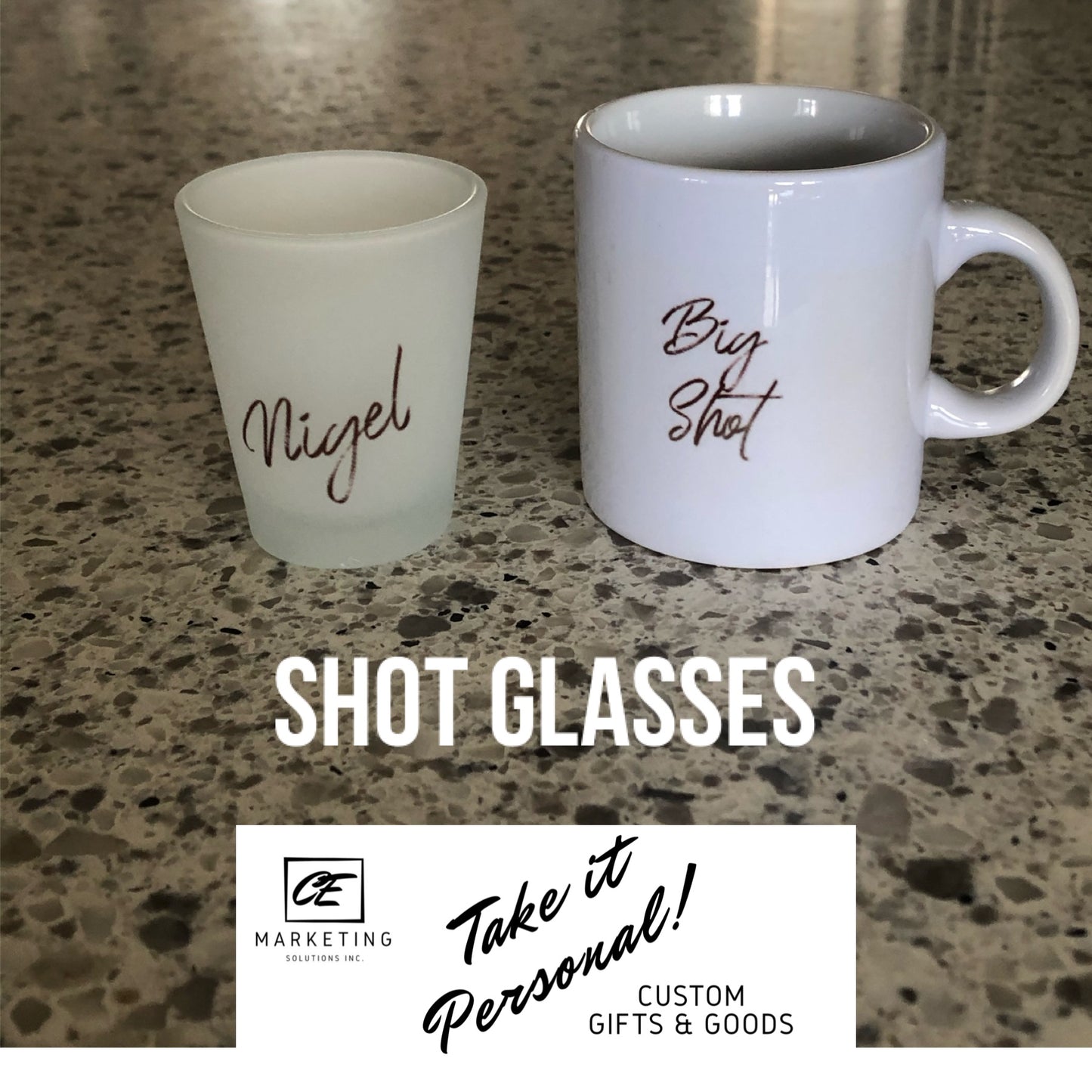 Shot Glasses Custom inked
