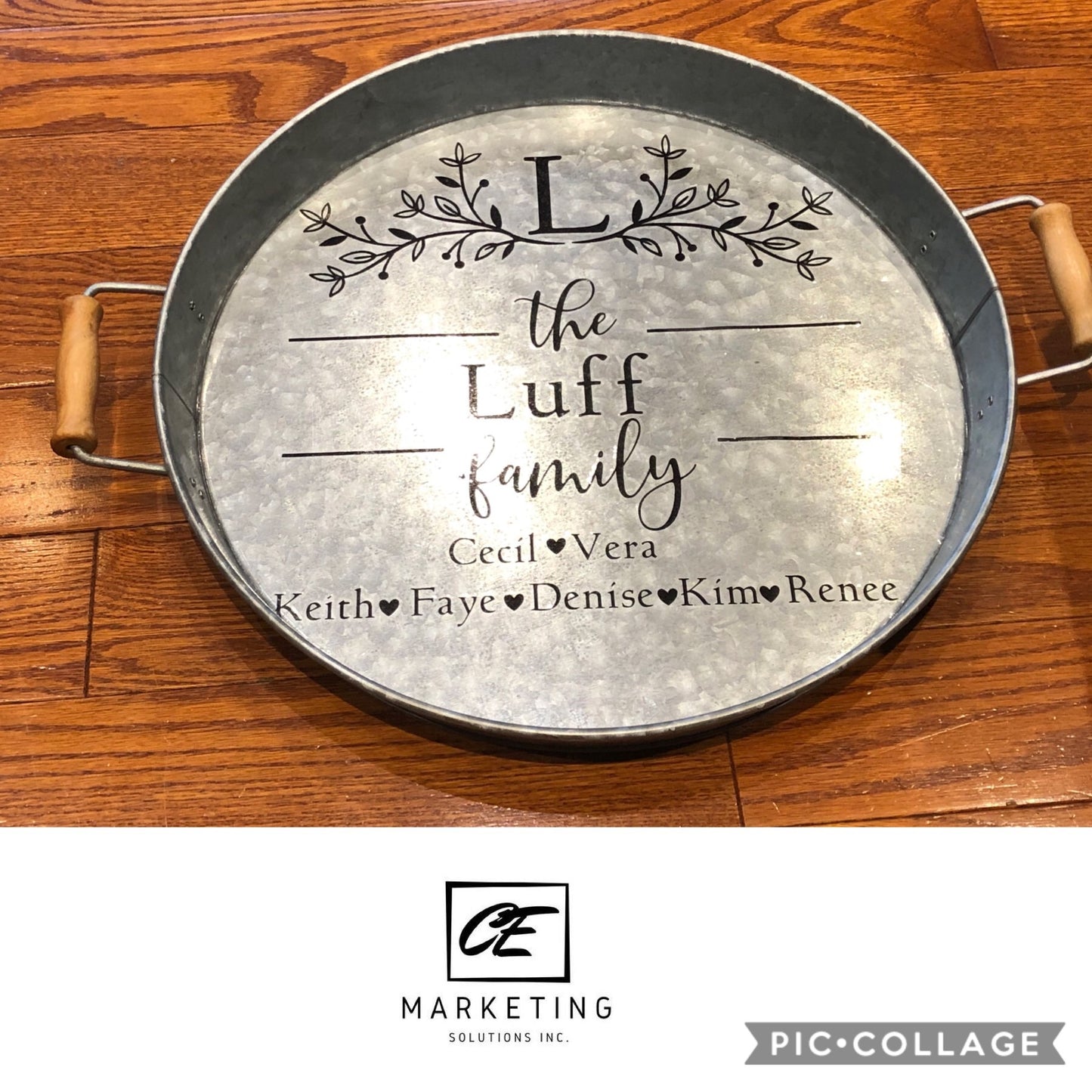 Round Custom Tray Galvanized