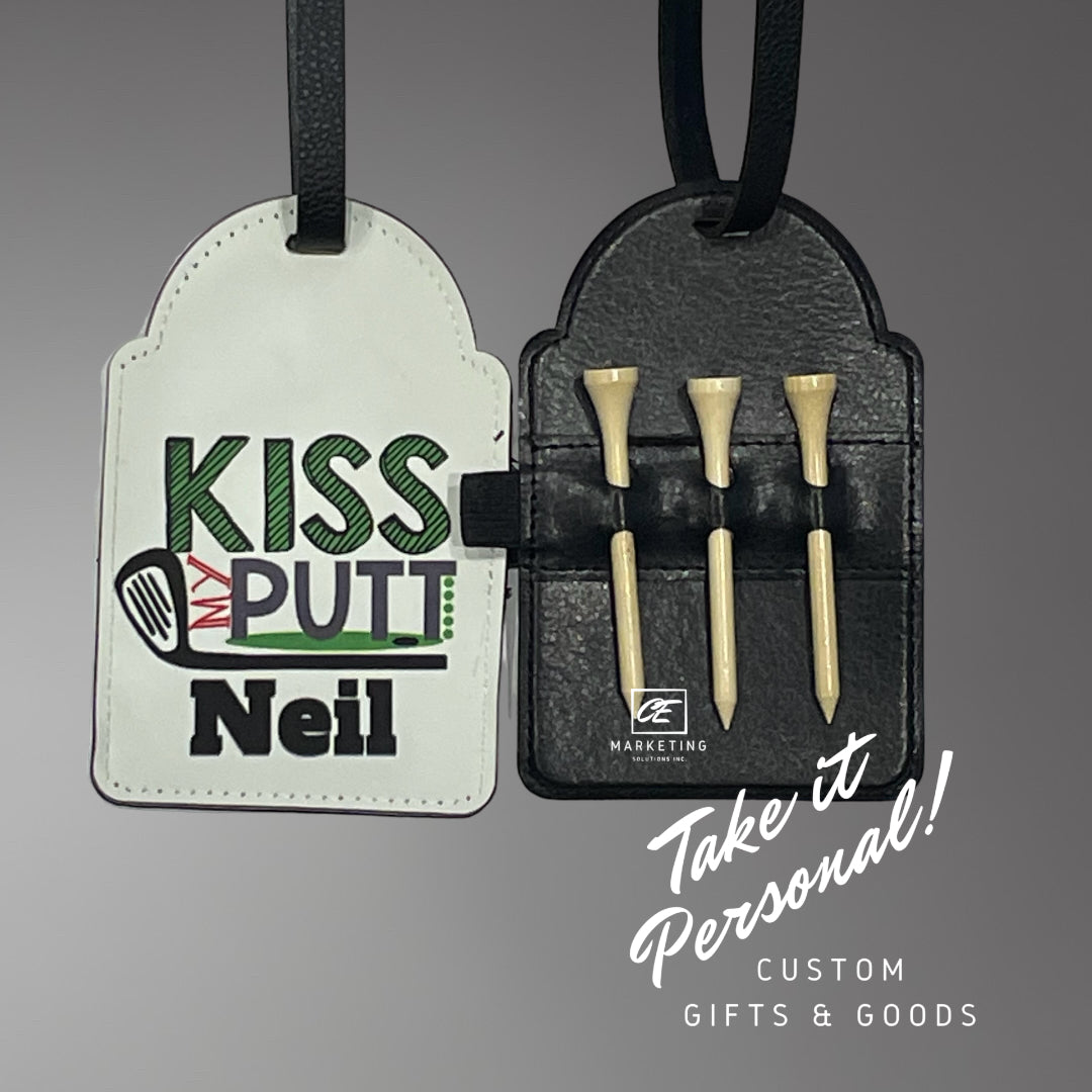 Custom Golf Bag Tag Tee Holders