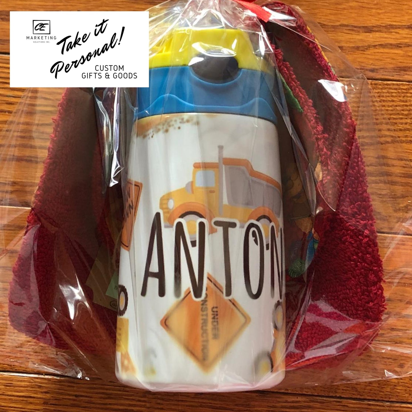 Custom Kids Water Bottle inked