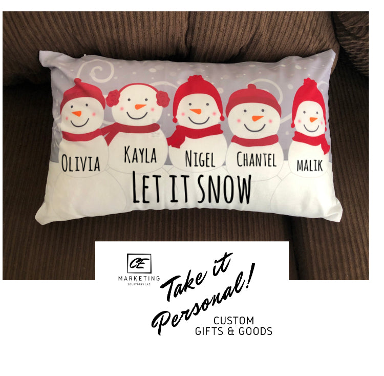 Custom Snowman Pillow