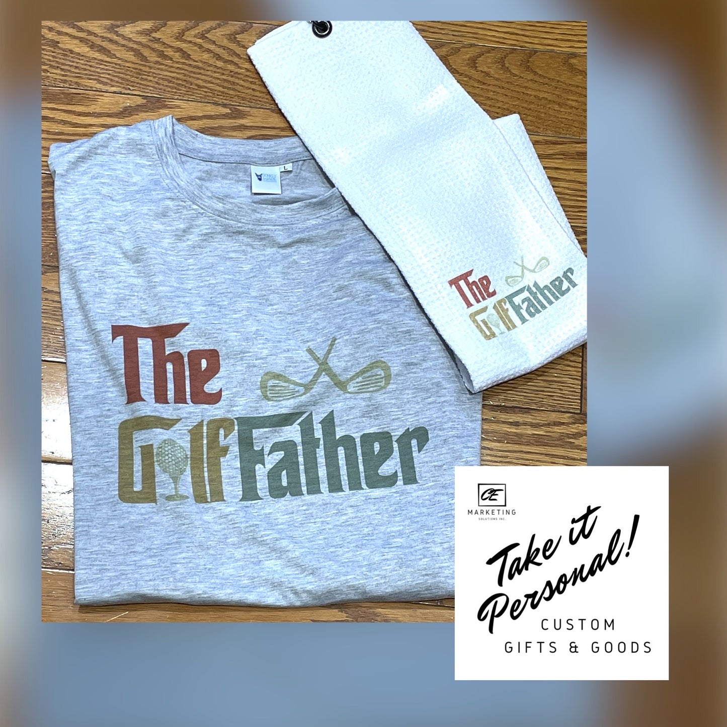 Golf Waffle Custom Towel Inked