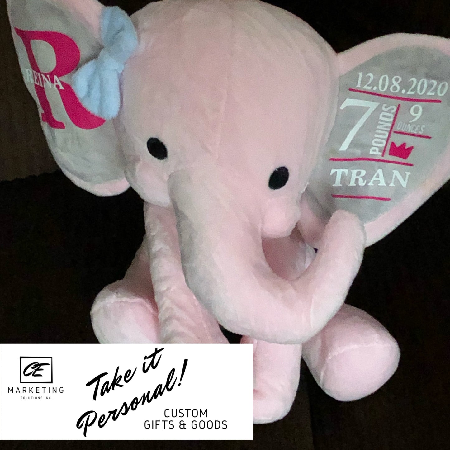 Elephant Custom inked/vinyl