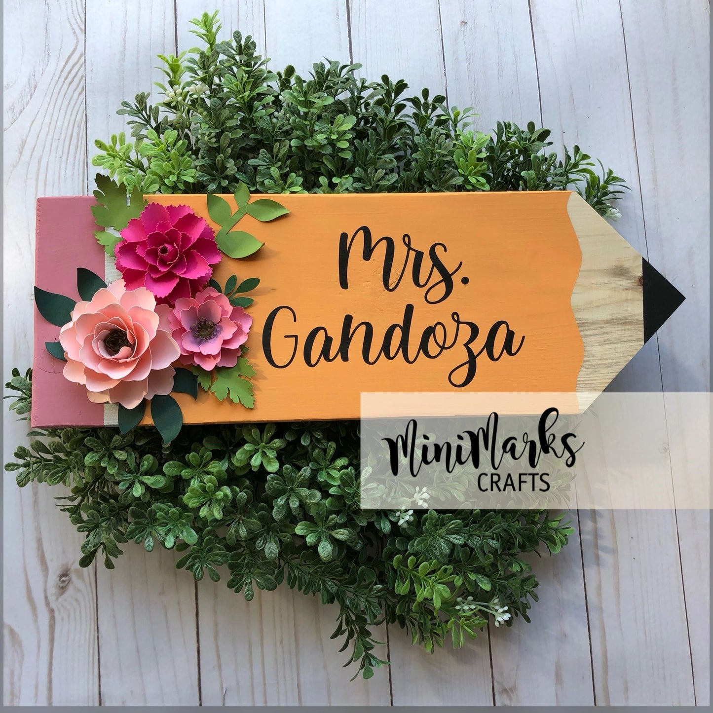 Teacher Gifts - personalized pencil plaques