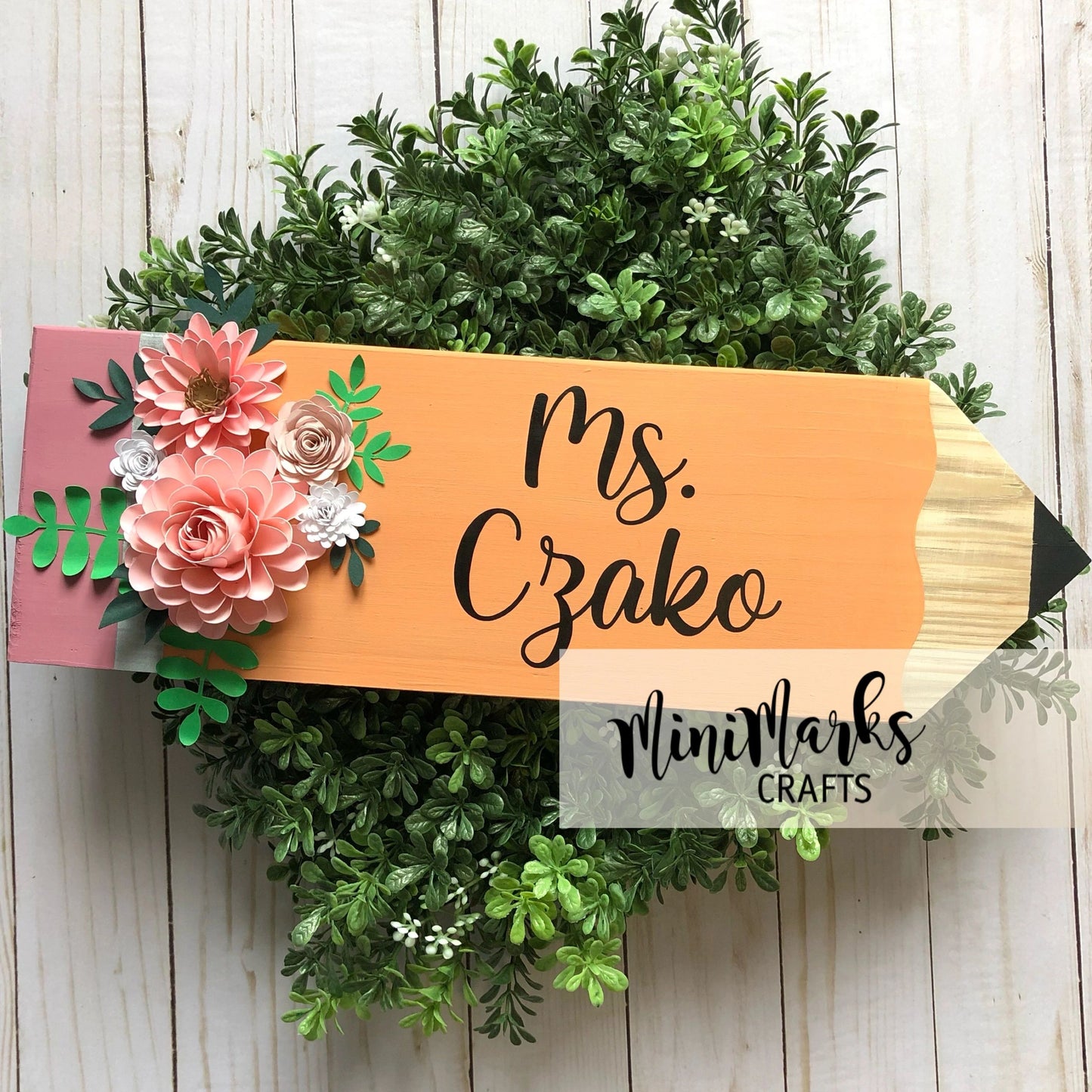Teacher Gifts - personalized pencil plaques