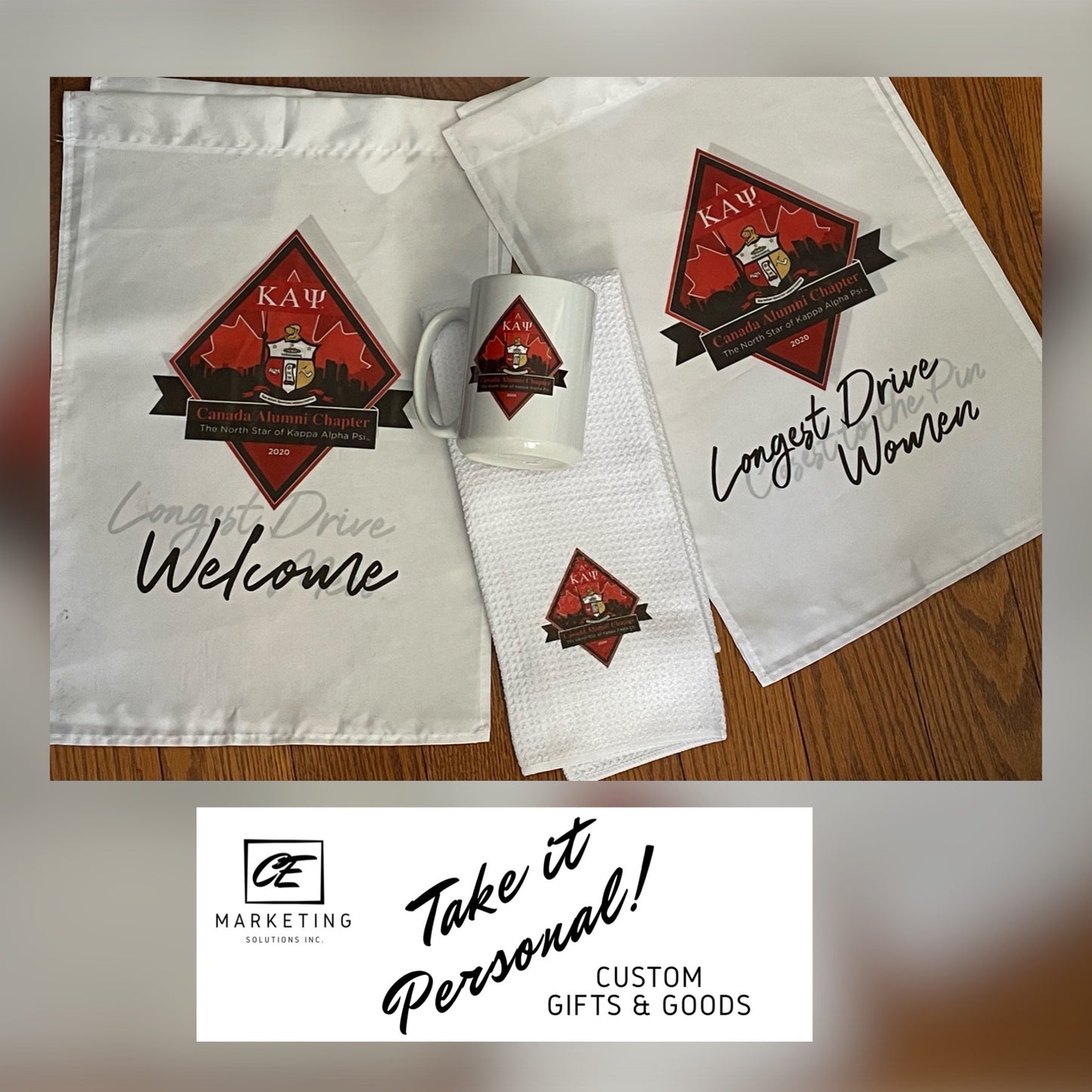 Golf Waffle Custom Towel Inked