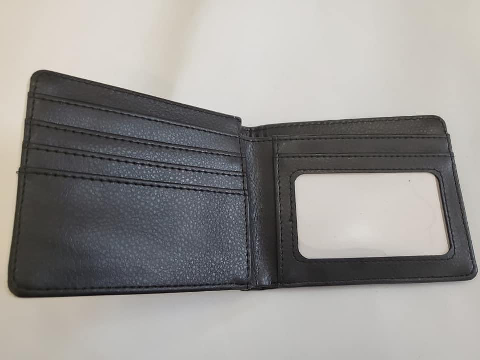 Flip Black Wallet custom inked
