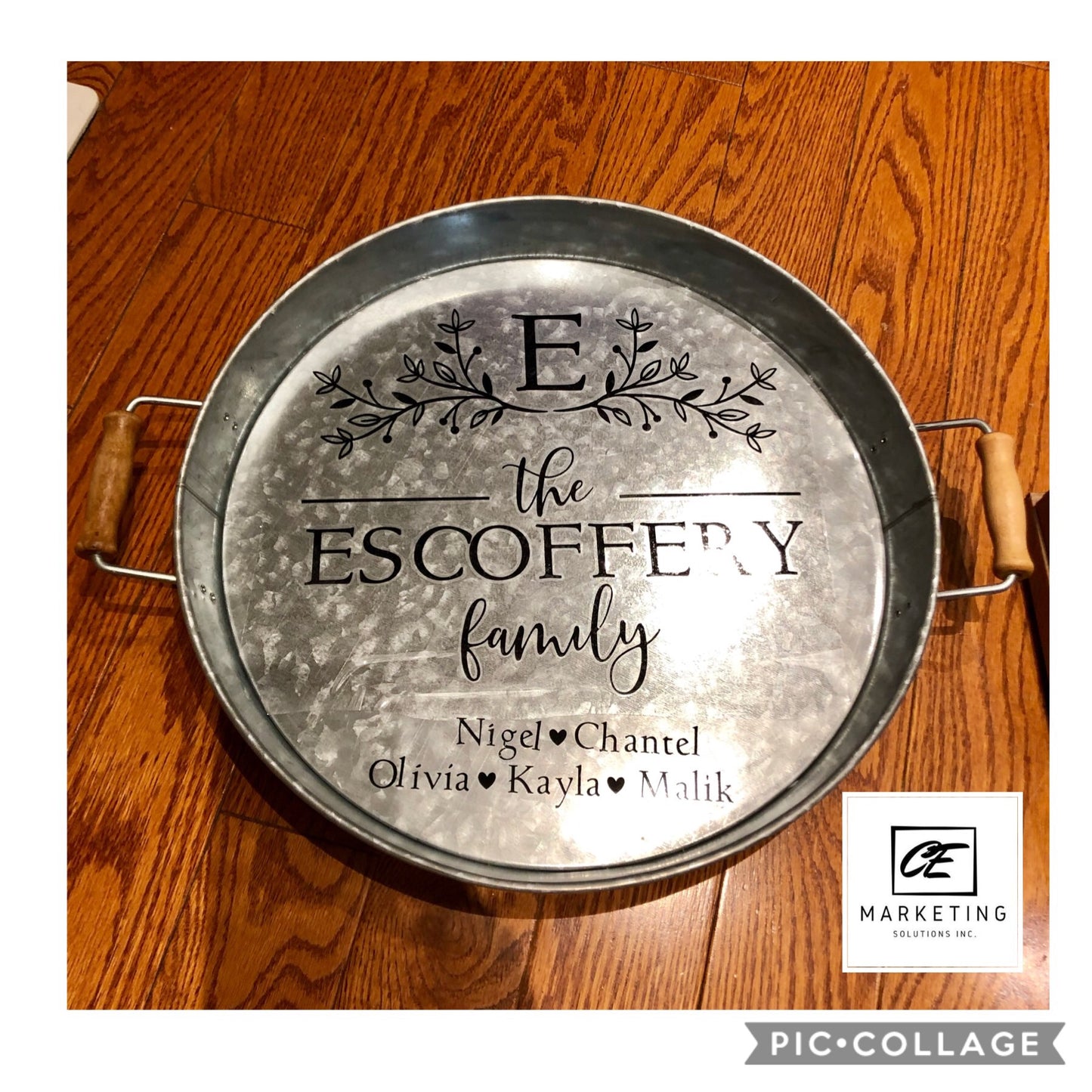 Round Custom Tray Galvanized
