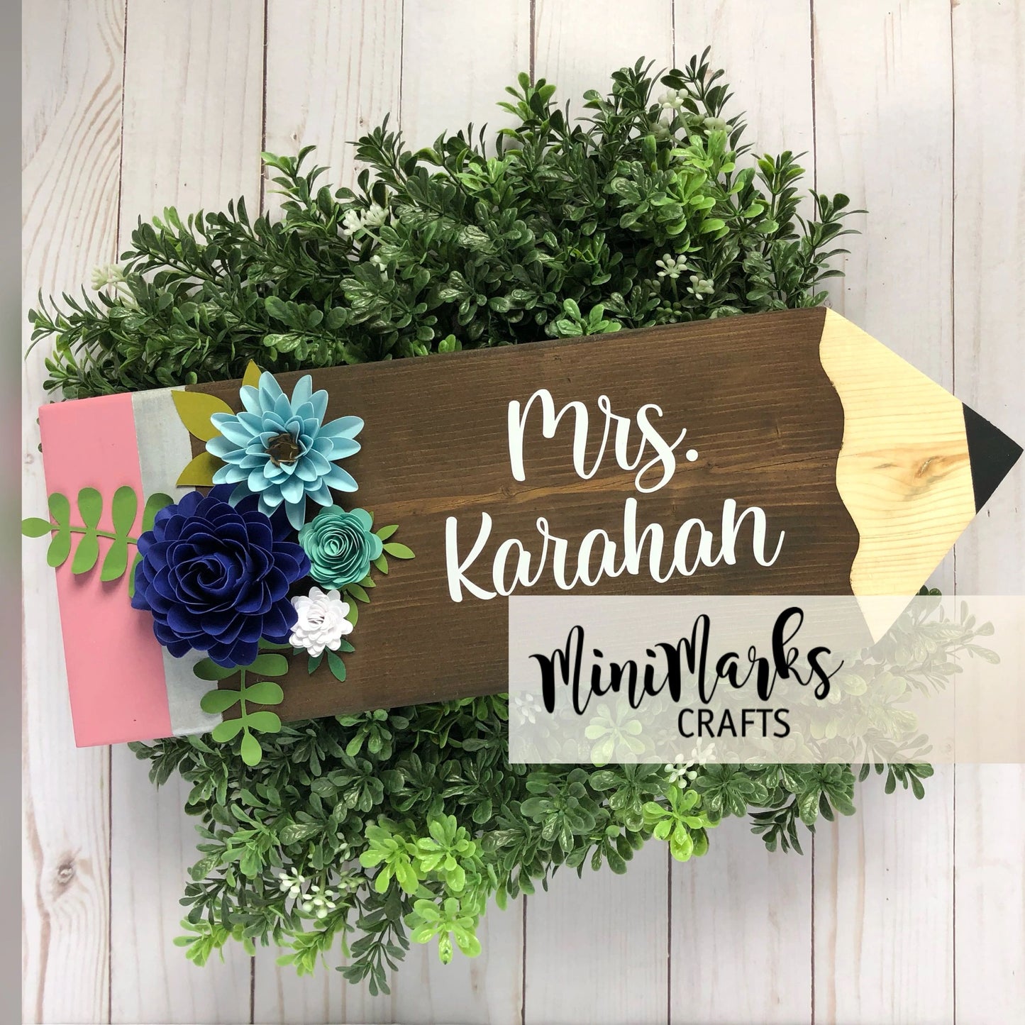 Teacher Gifts - personalized pencil plaques