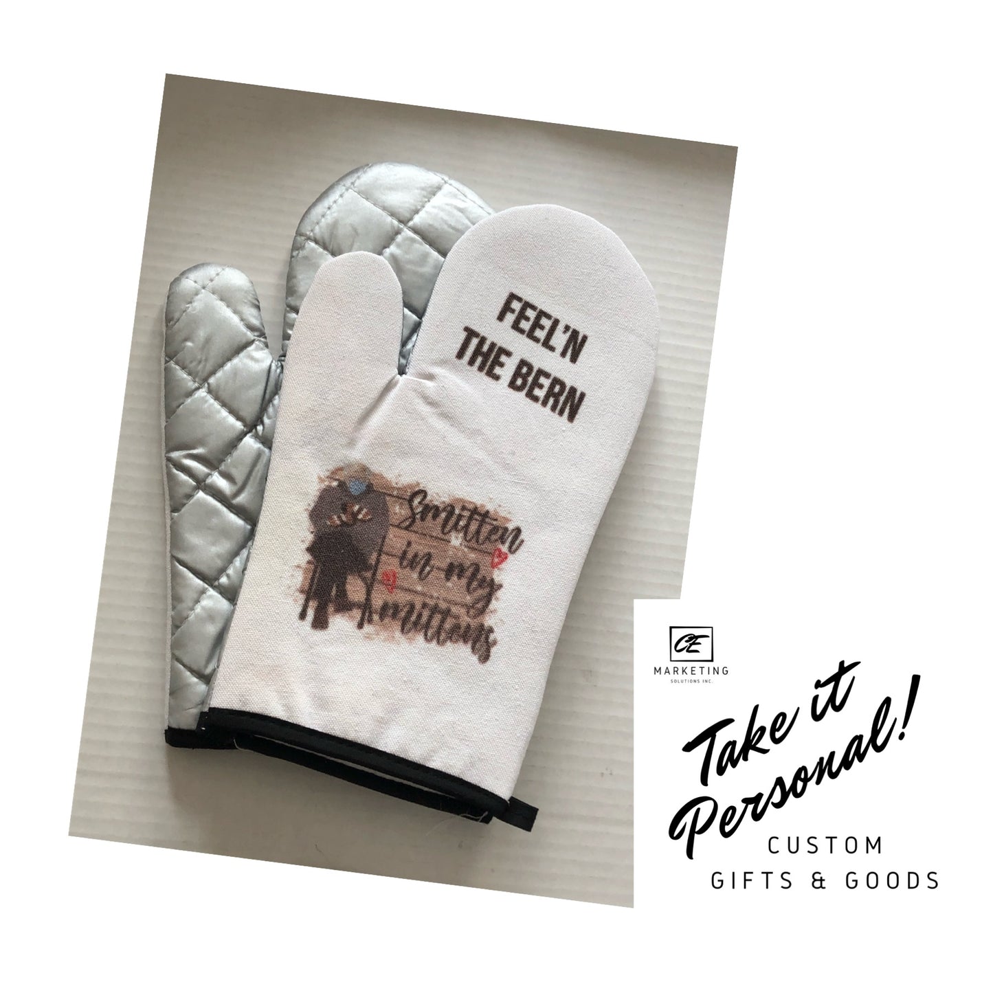 Oven Mitt Custom Inked