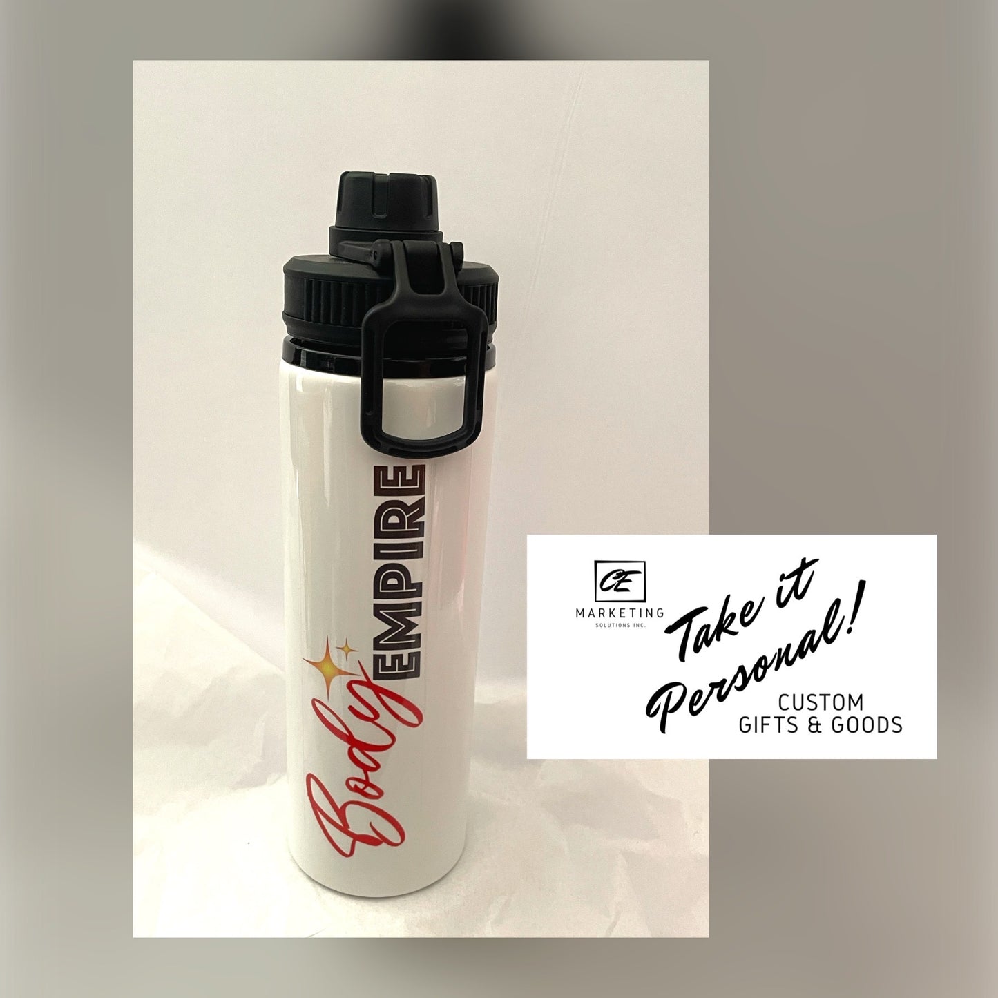 Custom Inked Water Bottle
