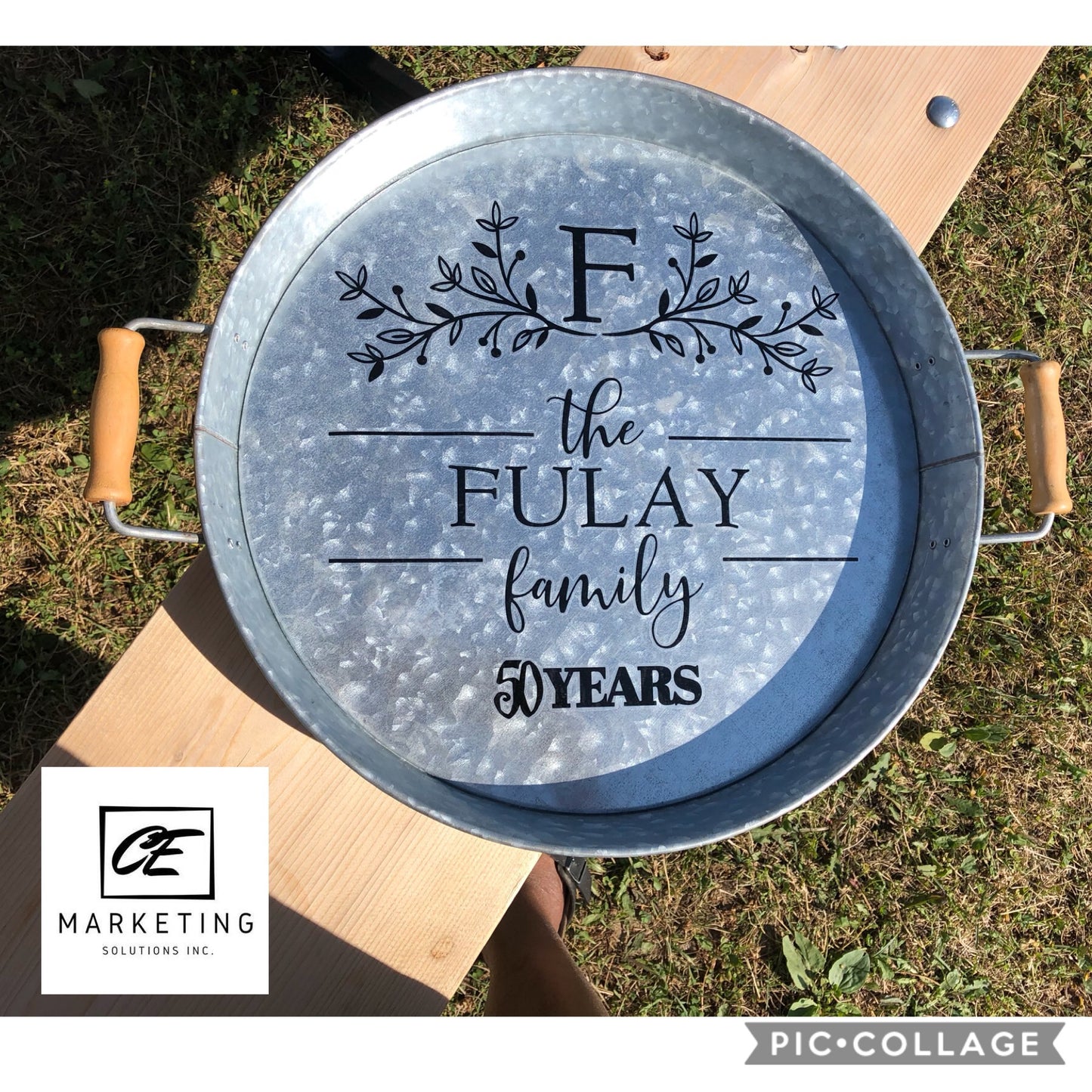 Round Custom Tray Galvanized