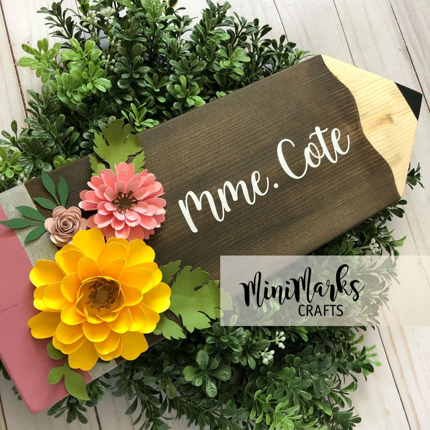 Teacher Gifts - personalized pencil plaques