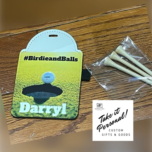 Promo Custom Golf Bag Tag Tee Holders