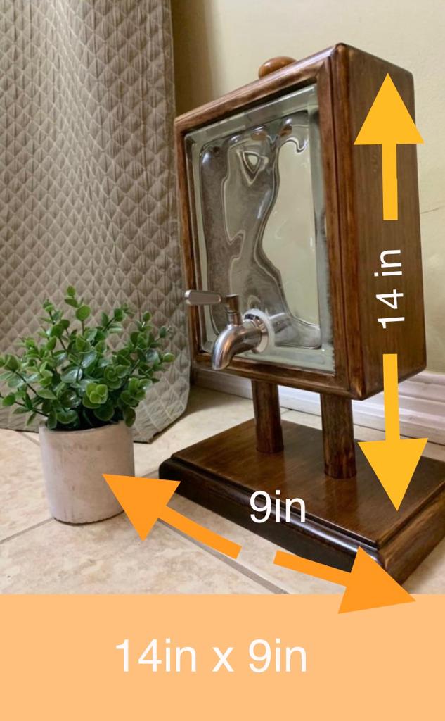 Glass Block Liquor Dispenser