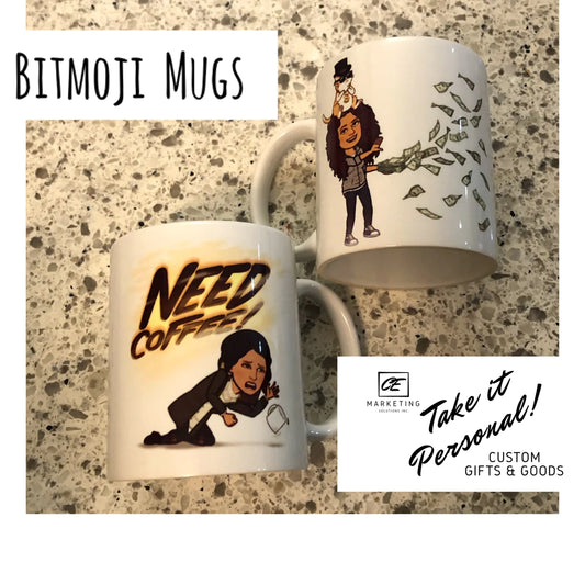 Ceramic Mug Custom Inked  11oz Dance