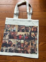 Canvas inked Tote