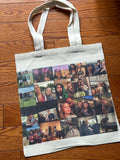 Canvas inked Tote