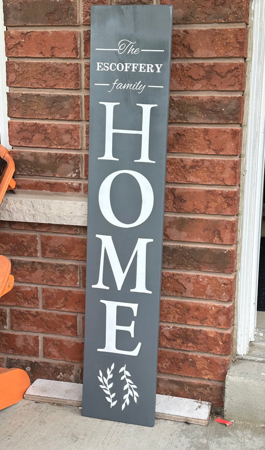 Wooden Welcome Sign