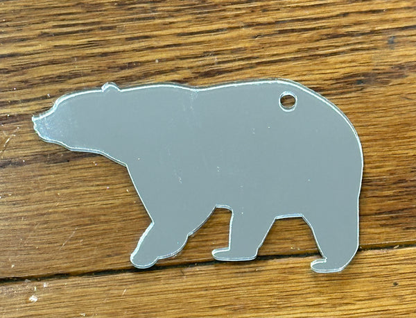 Custom Glass Bear Keychain