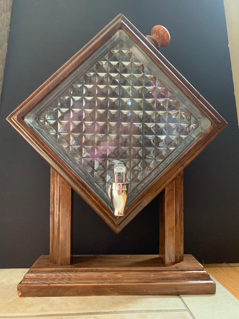 Glass Block Liquor Diamond Dispenser