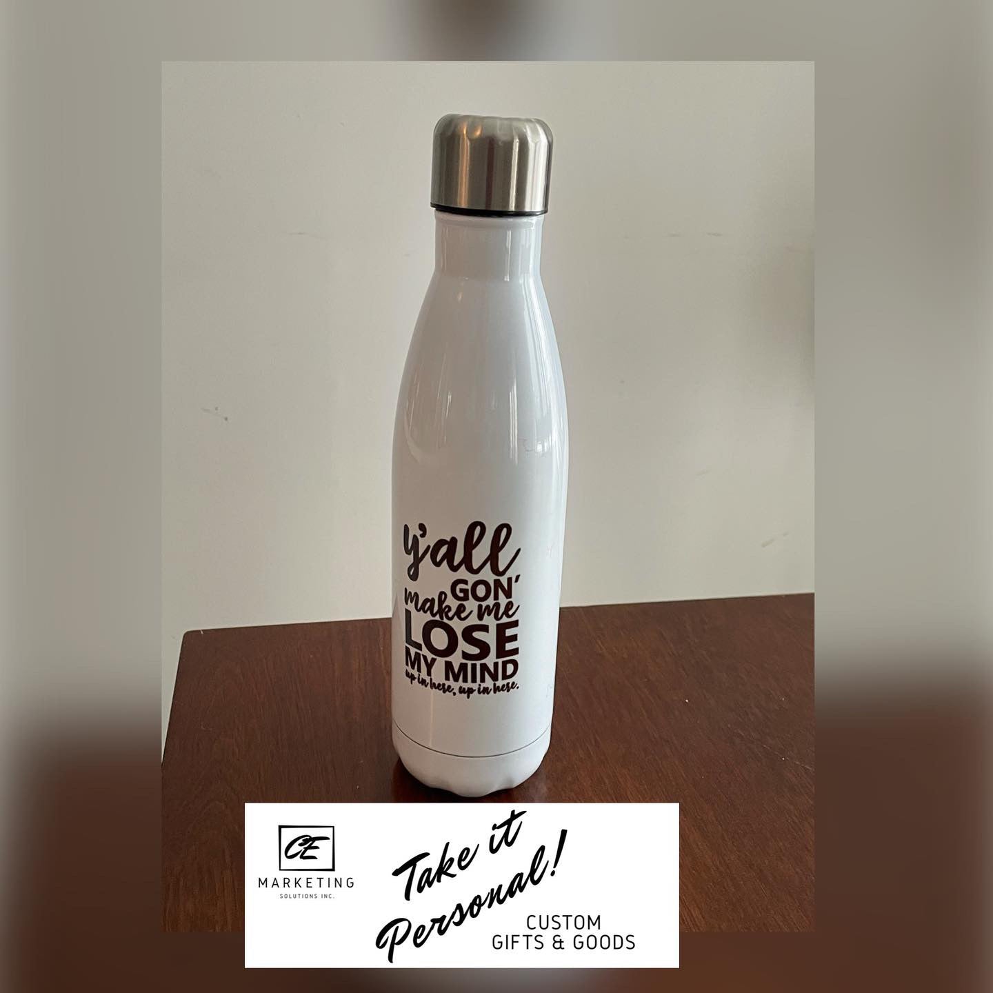 Custom Inked Coke Water Bottle