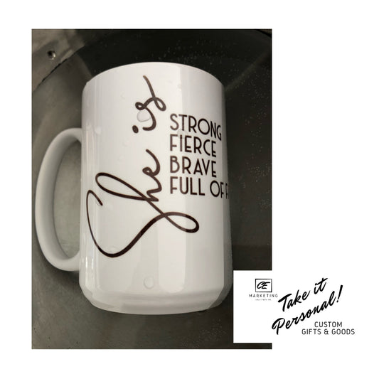 Ceramic Mug Custom Inked - 15oz