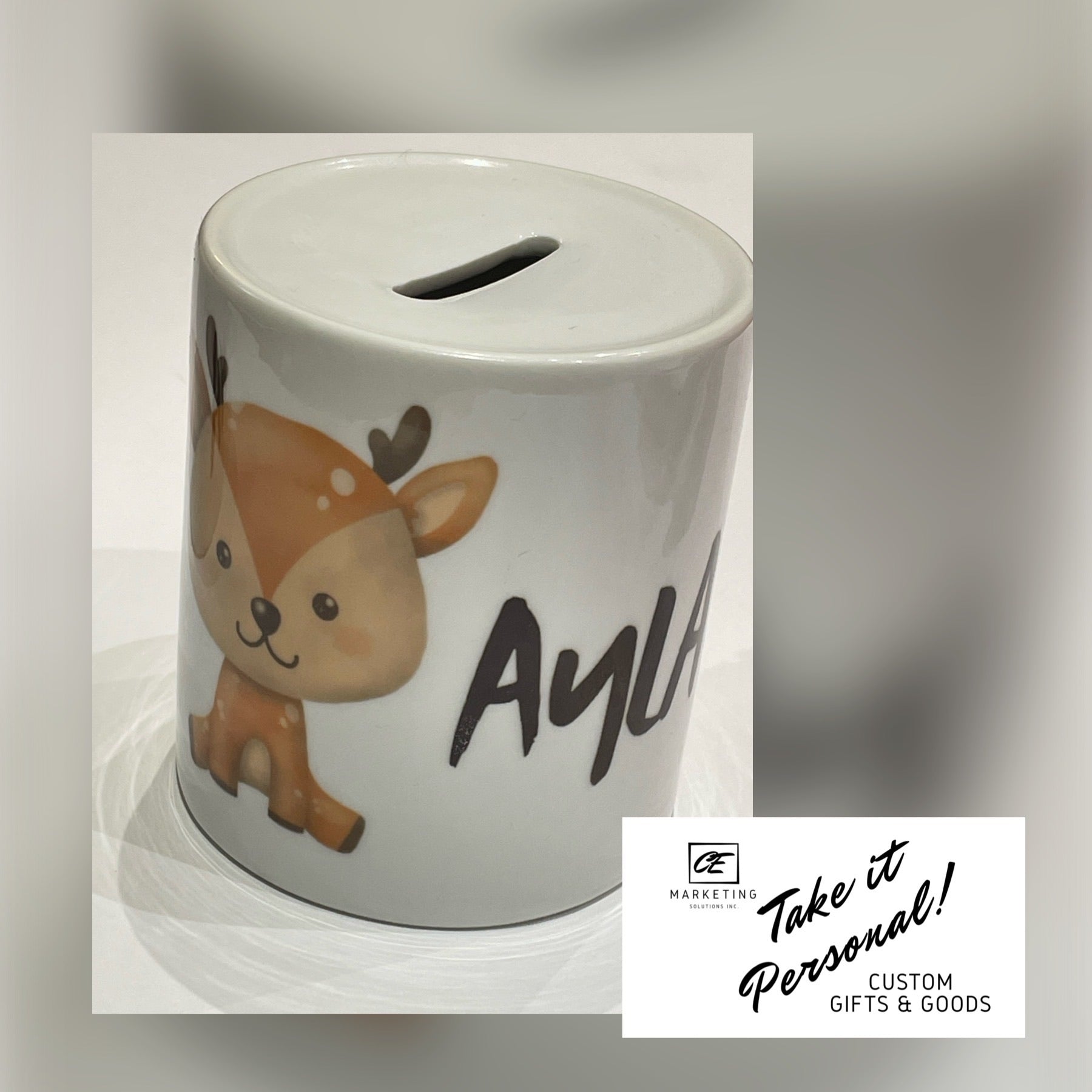 Customized Coin Bank Coin Bank Custom Inked – CE Marketing Solutions Inc.