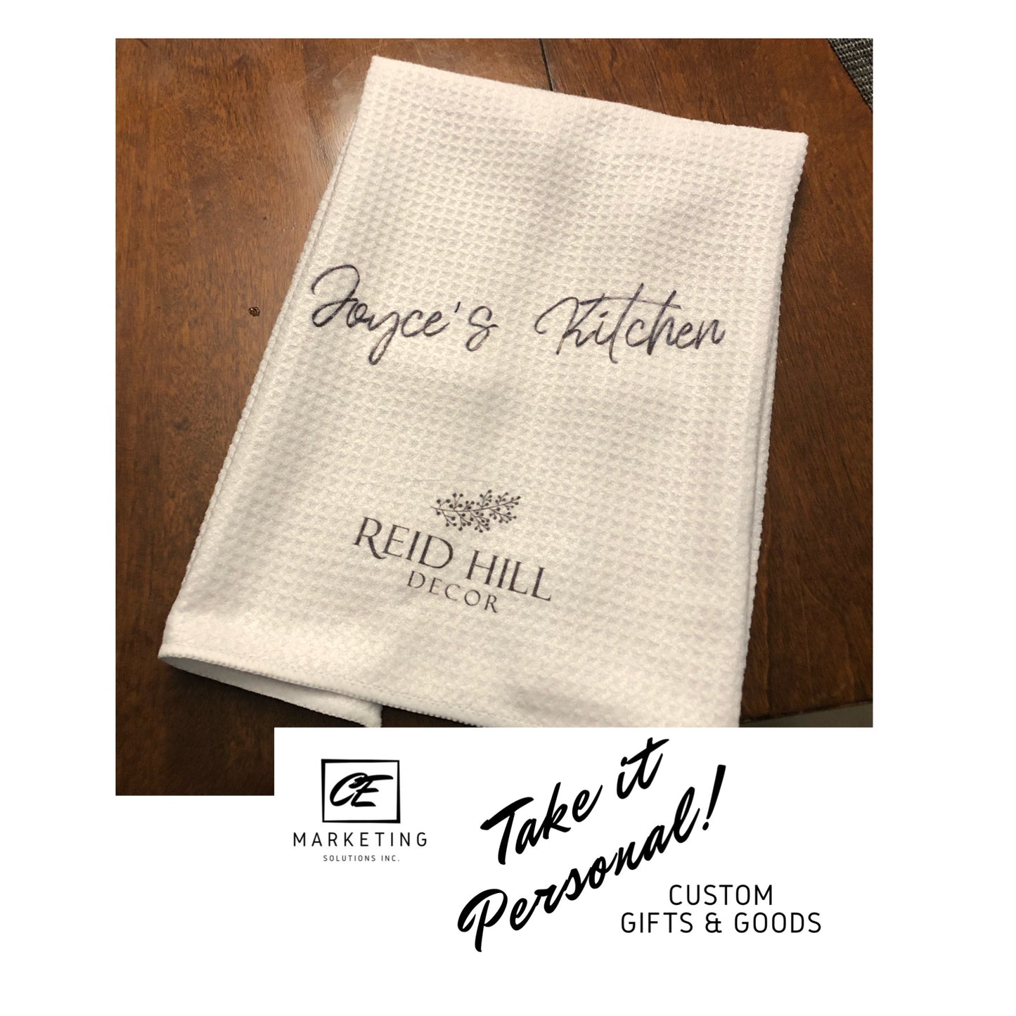 Kitchen Waffle Custom Towel Inked