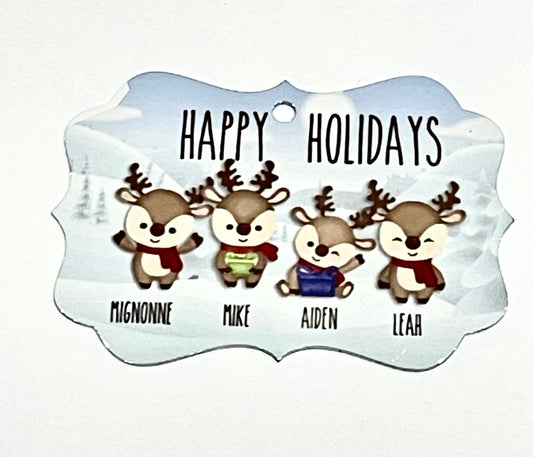 Ornament Holiday  Reindeer Benelux Option Custom