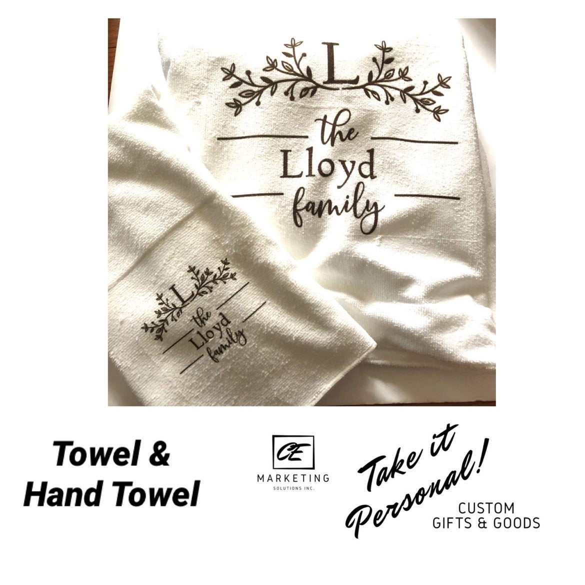 Towels Custom Inked