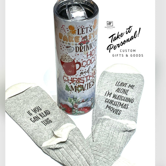 Christmas Tumbler and Sock Bundle