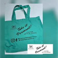 Custom Reusable inked Totes