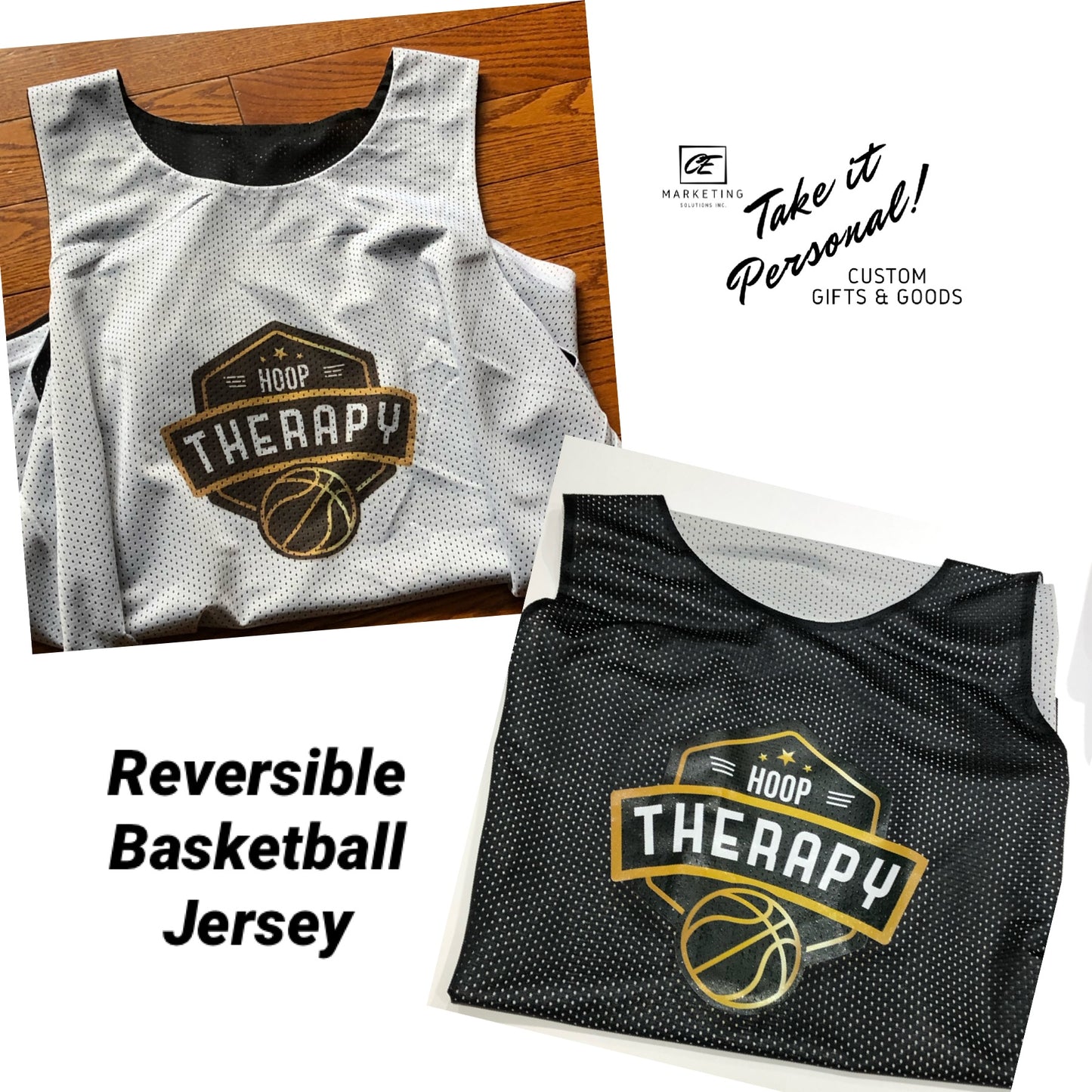 Youth / Adult Reversible custom Jersey ( Ink & custom vinyl)