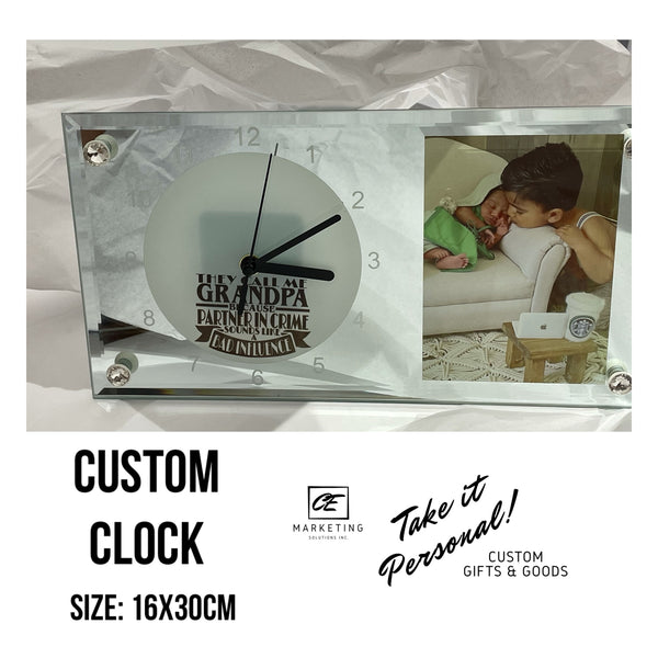 Custom Glass Clock