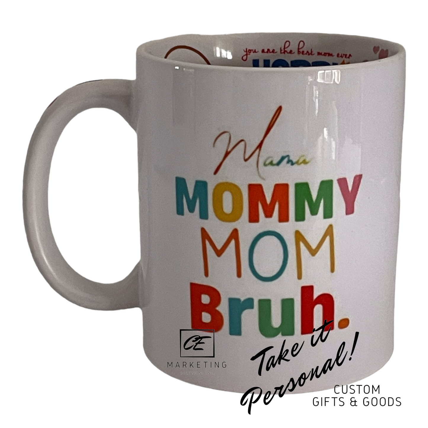 Ceramic Inner Message Mug Custom Inked - 11oz