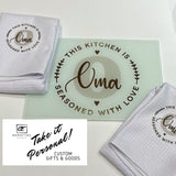 Cutting Board and Kitchen Towel Set