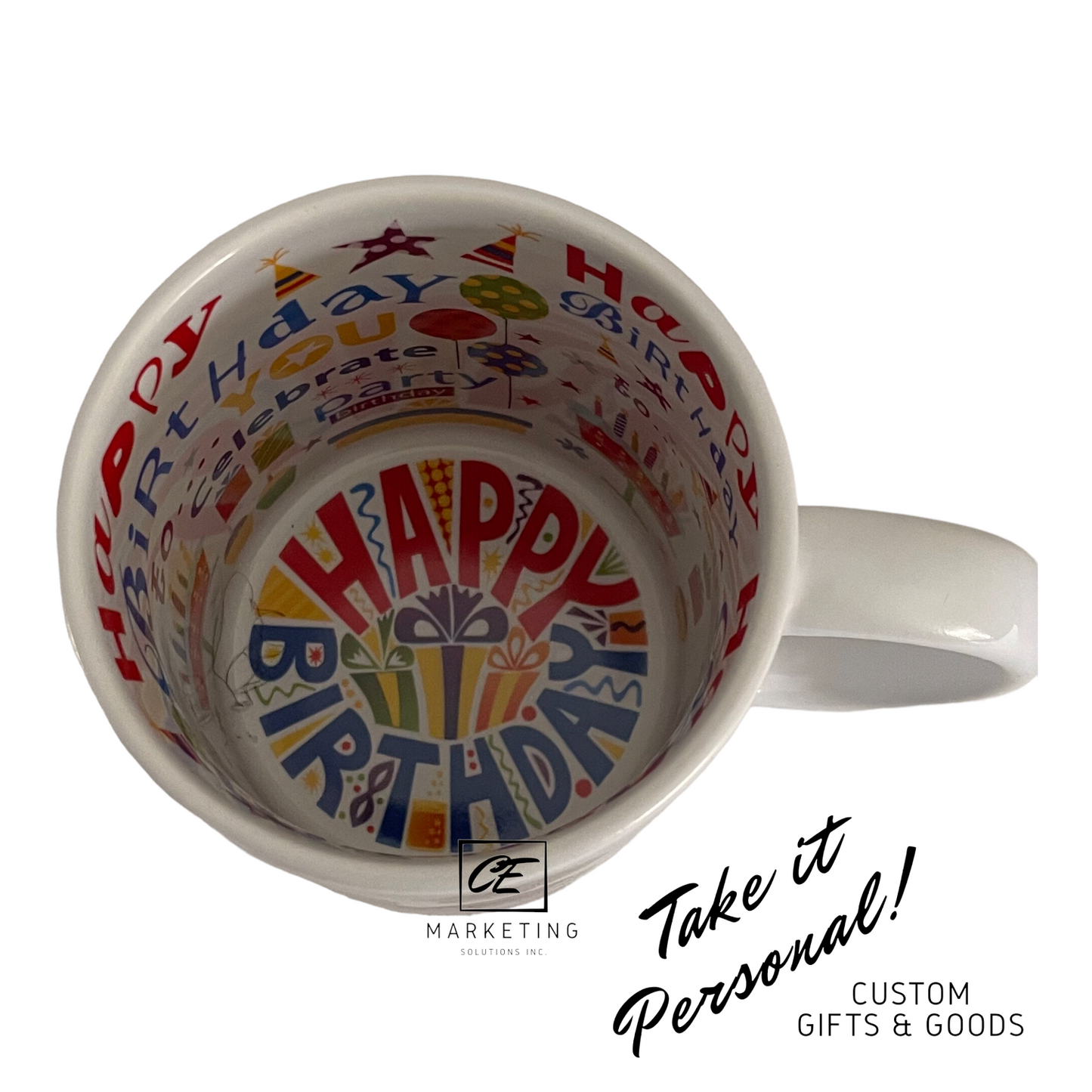 Ceramic Inner Message Mug Custom Inked - 11oz