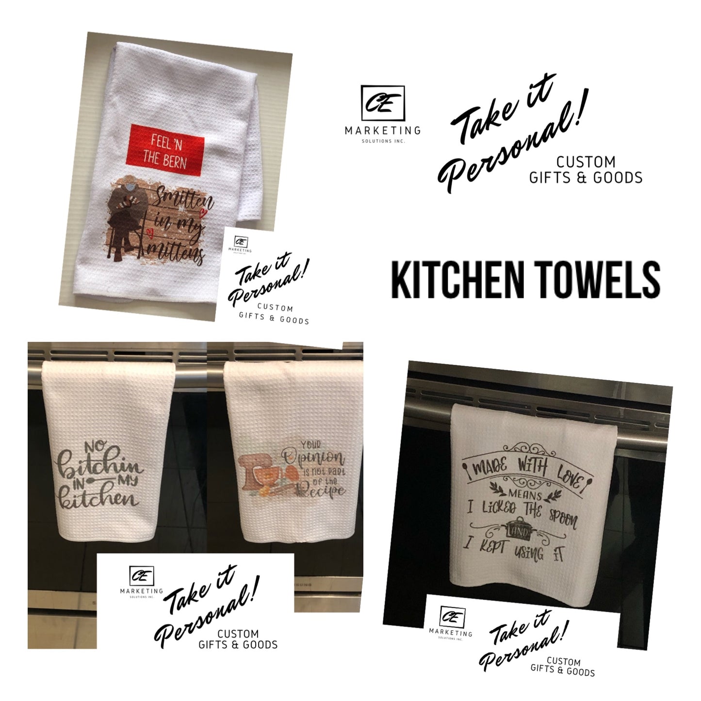 Kitchen Waffle Custom Towel Inked