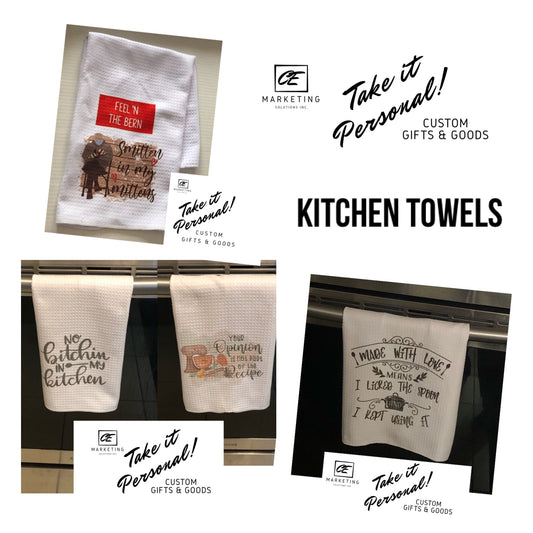 Kitchen Waffle Custom Towel Inked