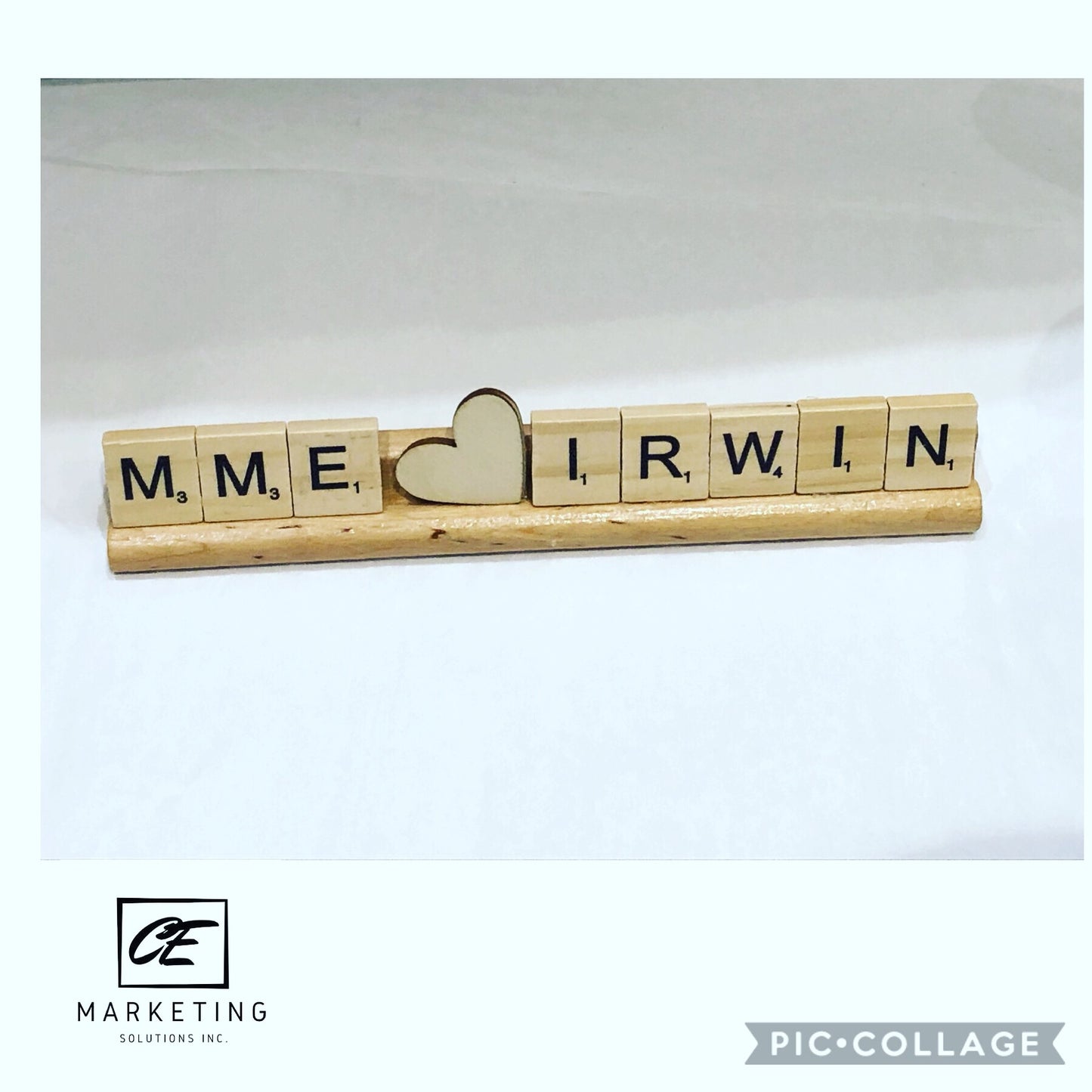 Scrabble Name Plate